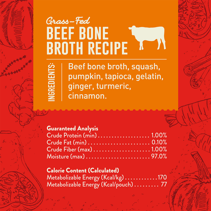 Stella & Chewy's Bountiful Bone Broth Grass Fed Beef Recipe - 16 oz
