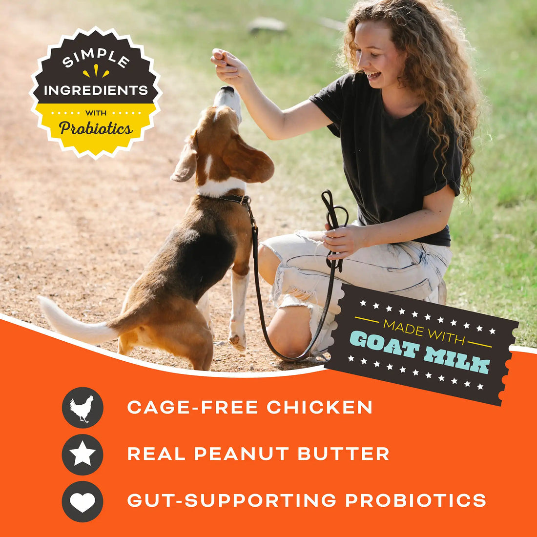 Primal You're My Butter Half Chicken & Peanut Butter with Goat Milk Freeze Dried Treat 2oz
