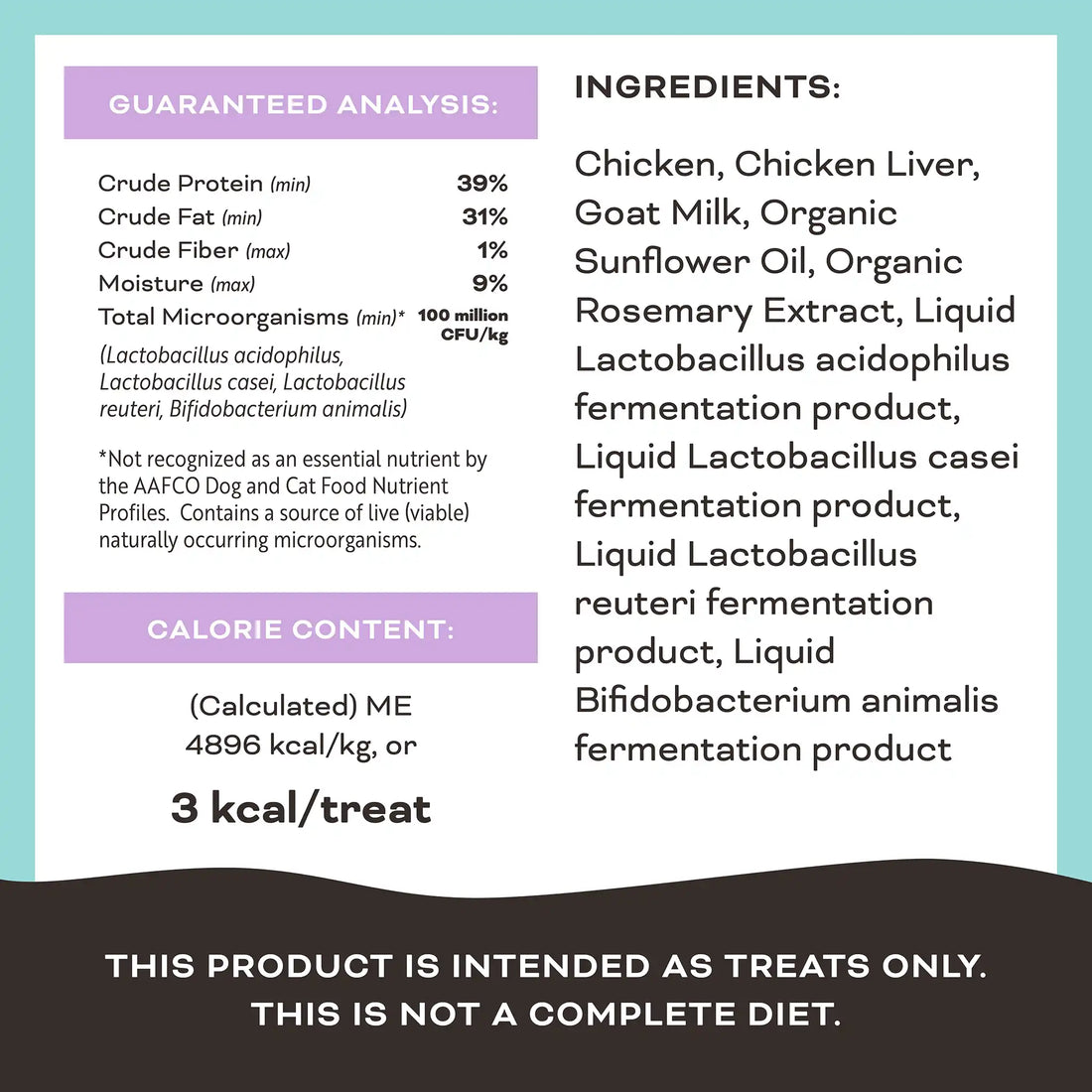Primal The G.O.A.T. Chicken & Goat Milk for cats! Freeze-Dried Treat 2oz