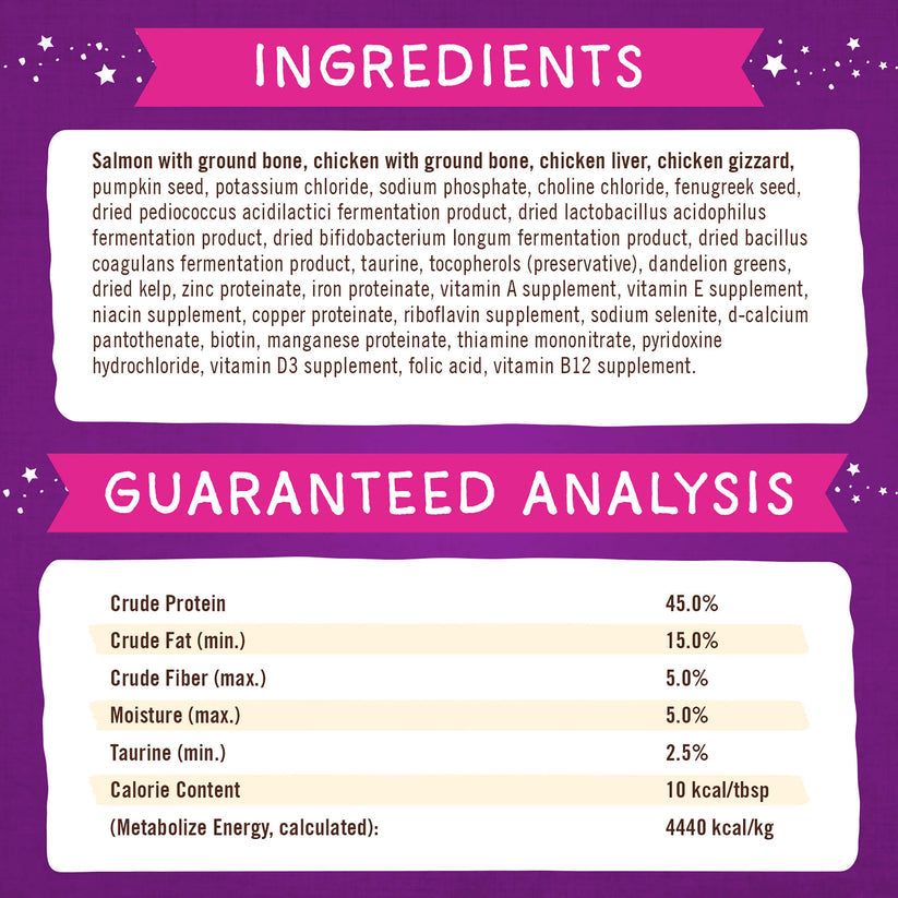Stella & Chewy's Marie's Magical Dinner Dust Cat Wild Caught Salmon and Cage Free Chicken Recipe - 7 oz
