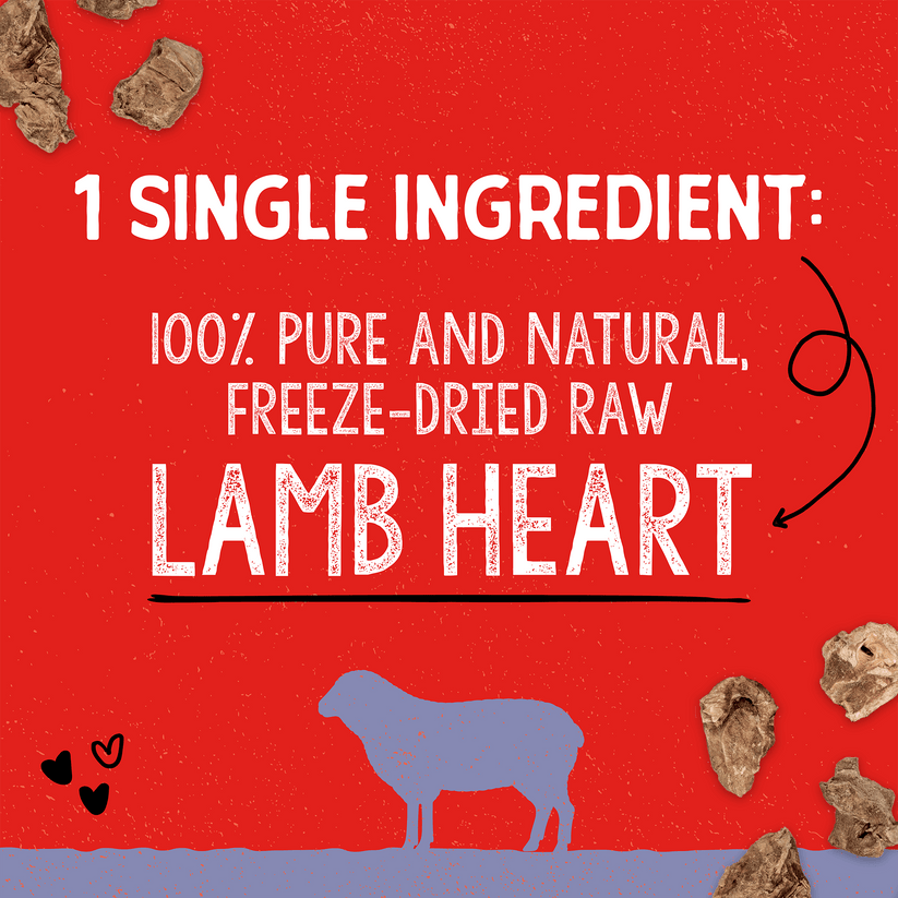 Stella & Chewy's Lamb Heart Treats - 3 oz