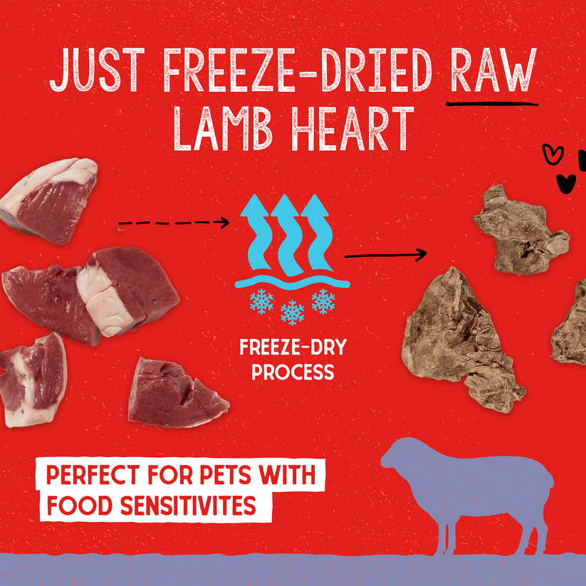 Stella & Chewy's Lamb Heart Treats - 3 oz