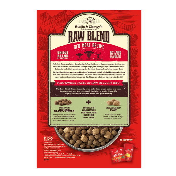 Stella & Chewy's Raw Blend Red Meat - Lamb, Beef & Venison Recipe